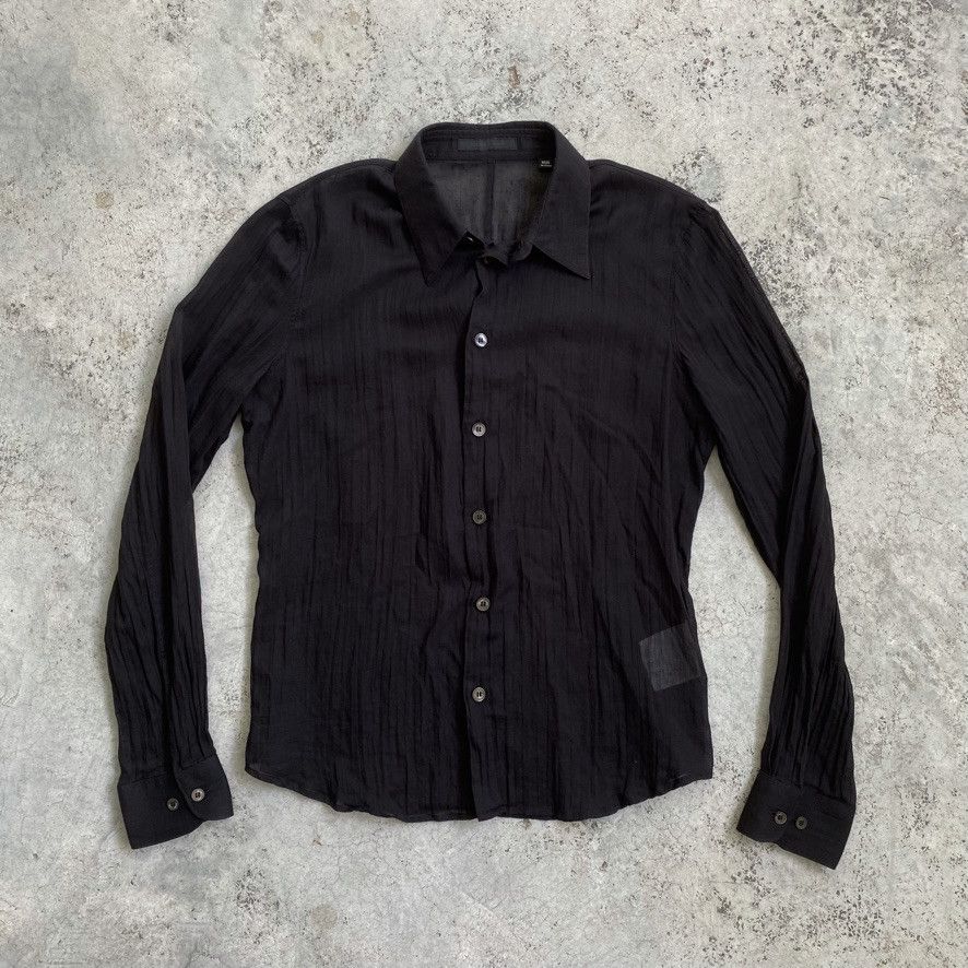 Helmut Lang Helmut Lang 90s black cotton blouse | Grailed