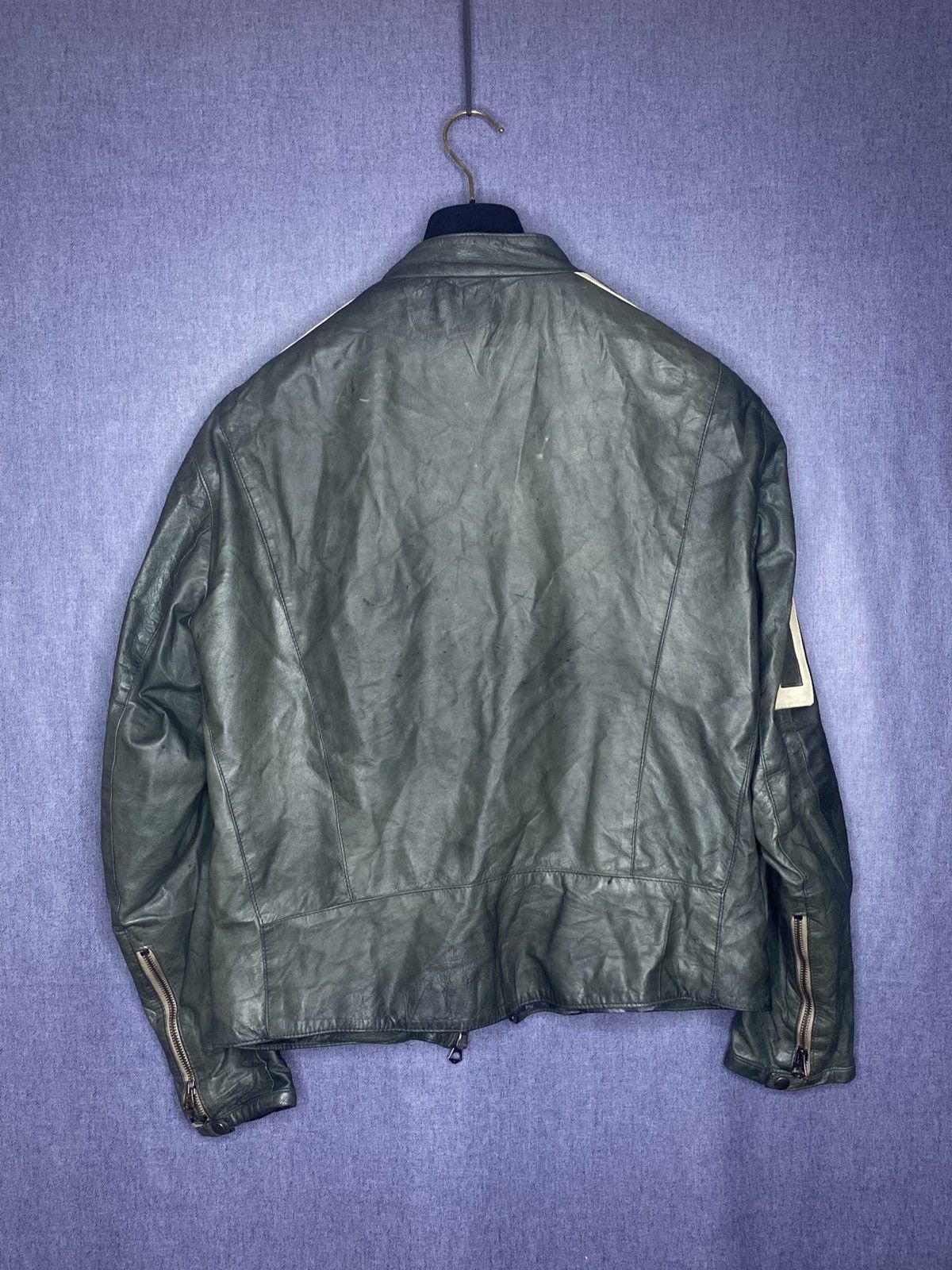 Vera Pelle Vera pelle biker leather jacket italy Size US L / EU 52-54 / 3 - 3 Thumbnail