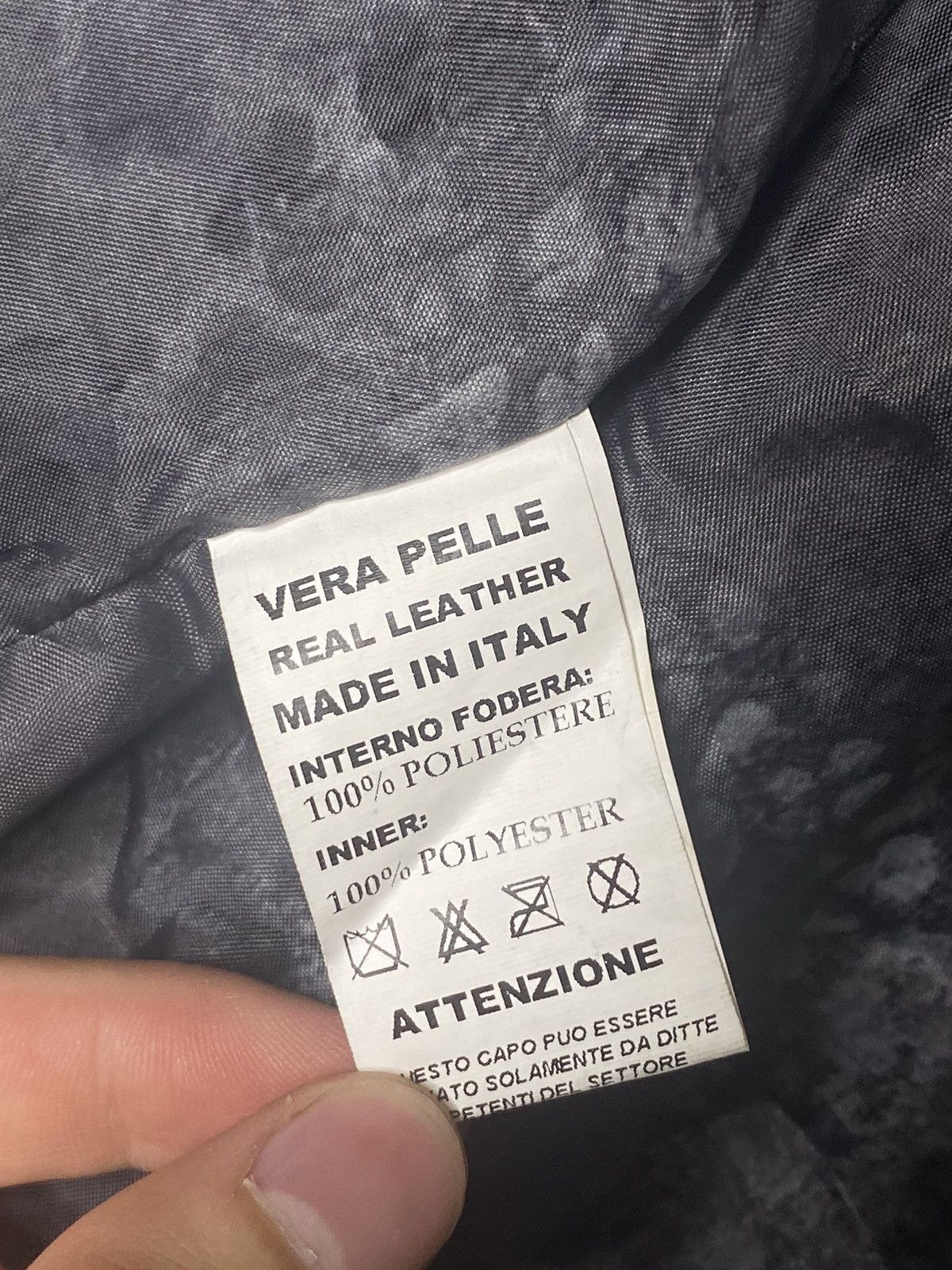 Vera Pelle Vera pelle biker leather jacket italy Size US L / EU 52-54 / 3 - 6 Thumbnail