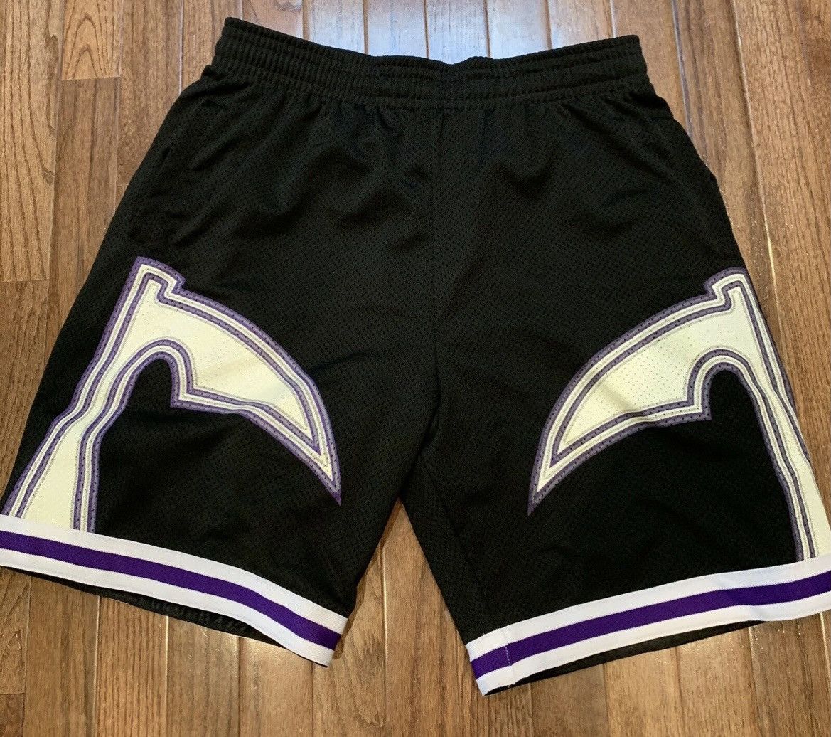 Warren Lotas Warren Lotas x NBA Black/Purple Reaper Mesh Shorts