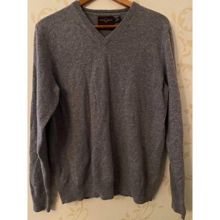 Black Brown 1826 Black Brown 1826 100% Cashmere V-Neck Sweater Large ...