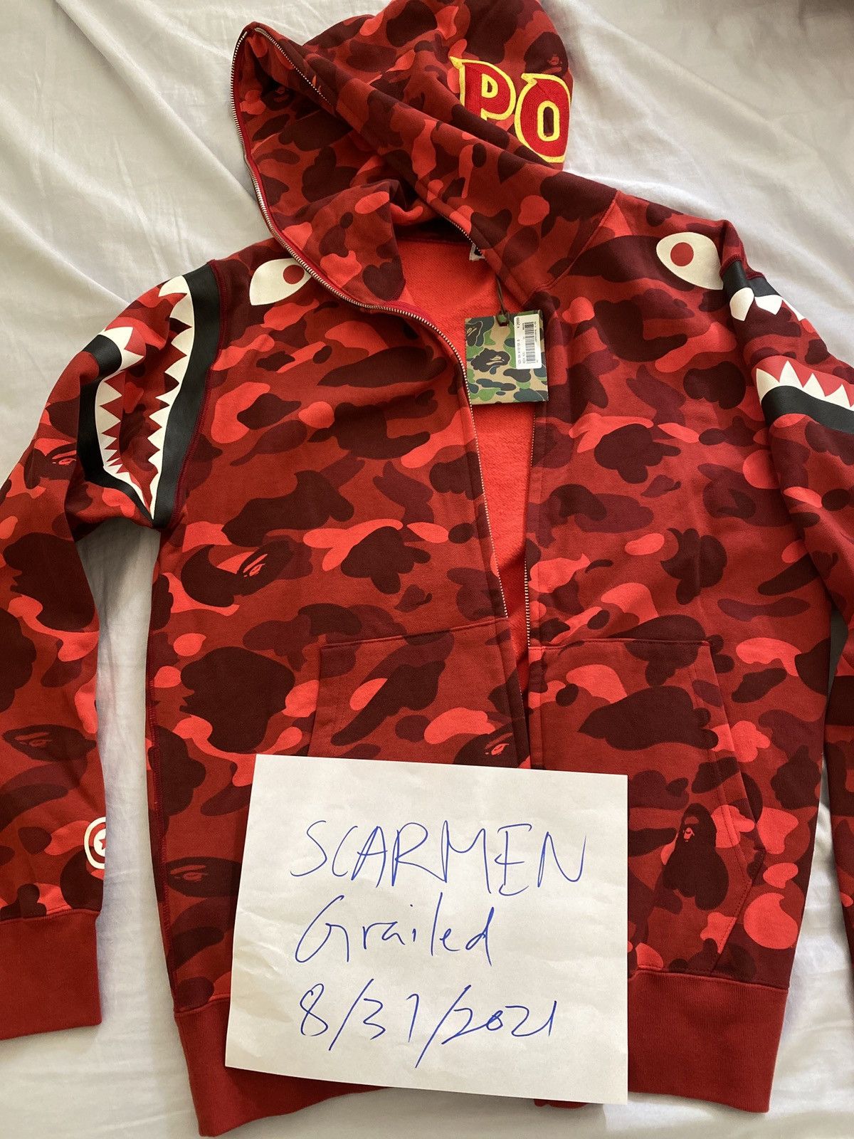 Bape Color Camo Shark Full Zip Hoodie Grailed