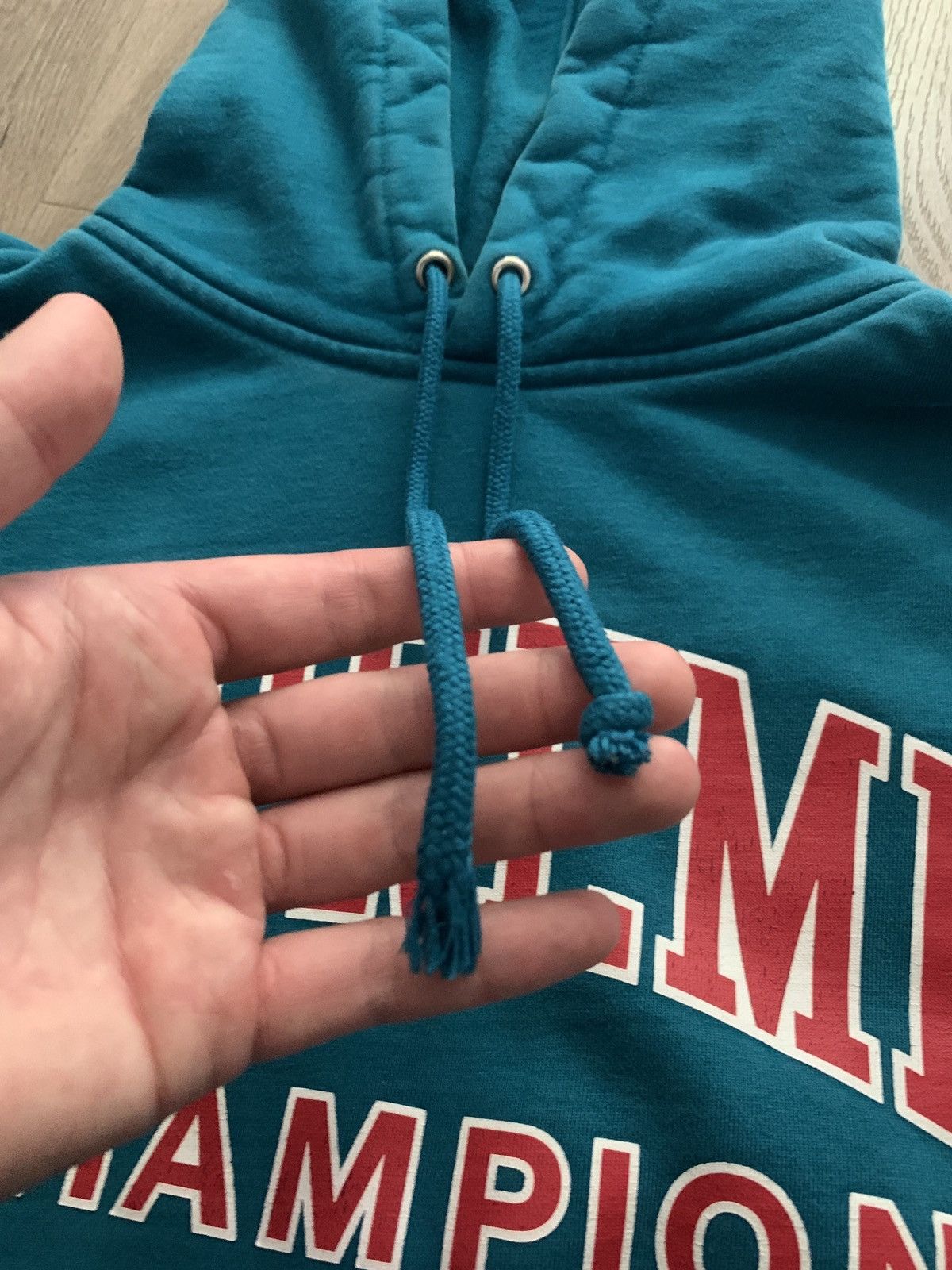 Champion × Supreme Supreme x Champion SS17 Hoodie Teal Size US S / EU 44-46 / 1 - 7 Thumbnail