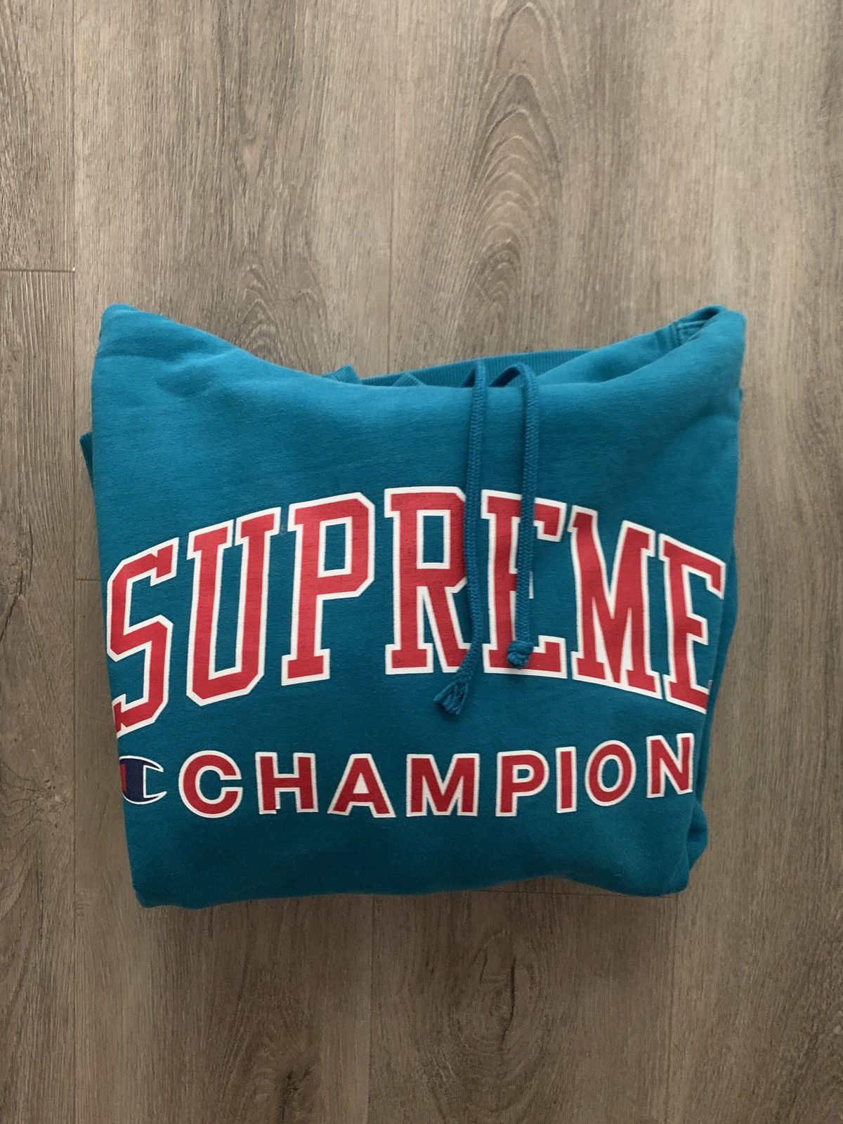 Champion × Supreme Supreme x Champion SS17 Hoodie Teal Size US S / EU 44-46 / 1 - 2 Thumbnail