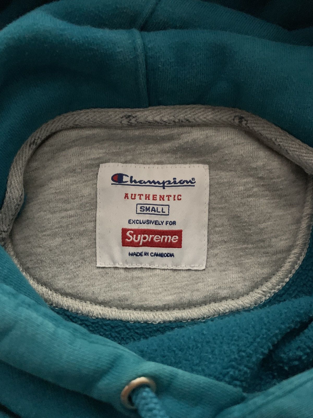 Champion × Supreme Supreme x Champion SS17 Hoodie Teal Size US S / EU 44-46 / 1 - 9 Thumbnail