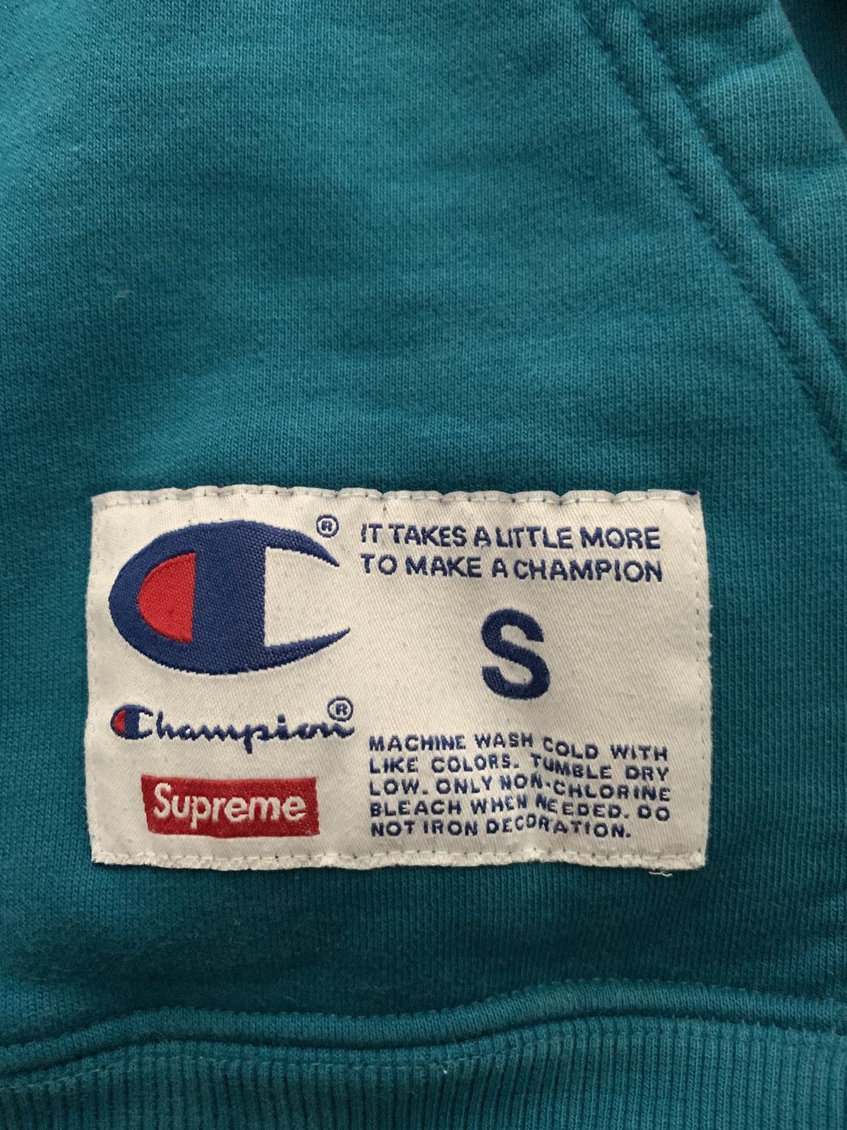 Champion × Supreme Supreme x Champion SS17 Hoodie Teal Size US S / EU 44-46 / 1 - 8 Thumbnail