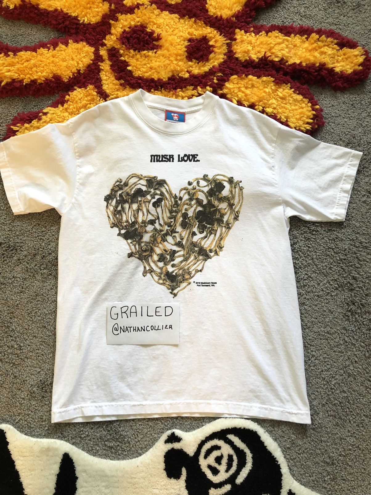 Online Ceramics Online Ceramics Mushroom House Mush Love T Shirt L Size US L / EU 52-54 / 3 - 1 Thumbnail