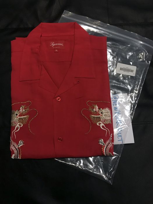 Supreme dragon hot sale rayon shirt