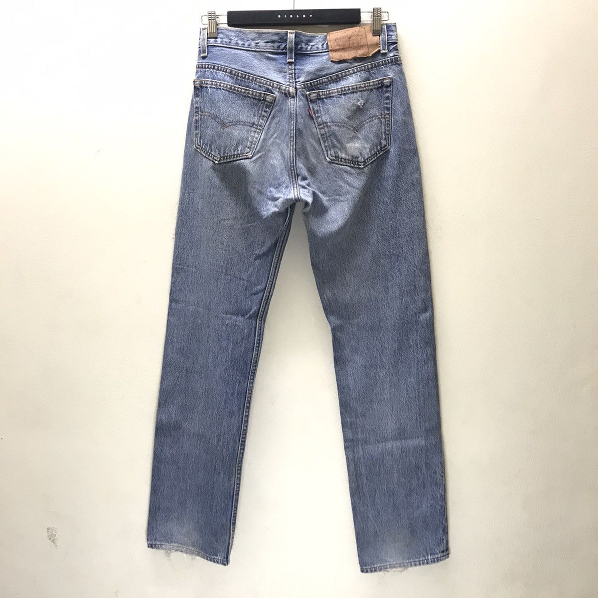 Levi's Vintage 90s Levis 501 Distressed Light wash Made in USA Size US 30 / EU 46 - 10 Thumbnail