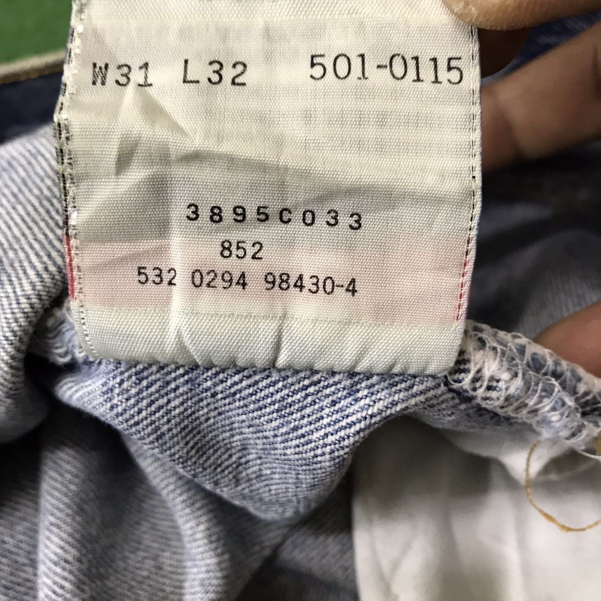 Levi's Vintage 90s Levis 501 Distressed Light wash Made in USA Size US 30 / EU 46 - 22 Thumbnail