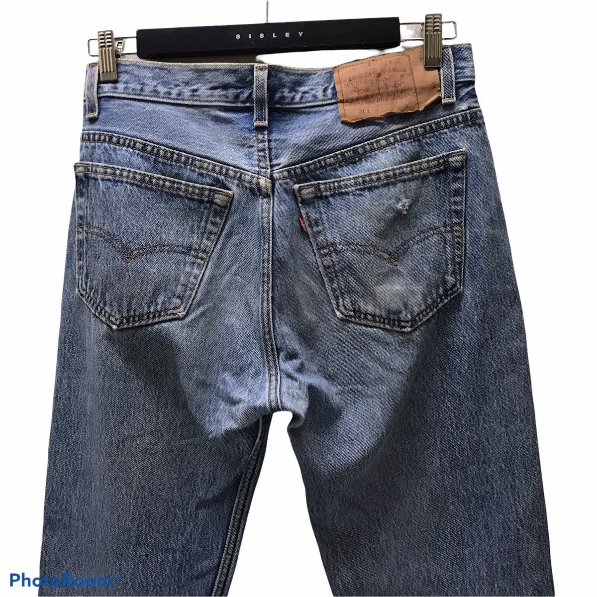 Levi's Vintage 90s Levis 501 Distressed Light wash Made in USA Size US 30 / EU 46 - 11 Thumbnail
