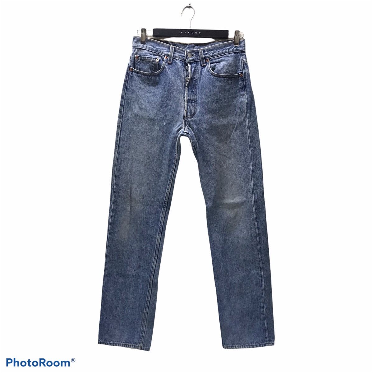 Levi's Vintage 90s Levis 501 Distressed Light wash Made in USA Size US 30 / EU 46 - 1 Thumbnail
