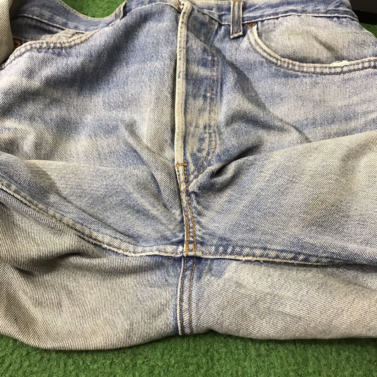 Levi's Vintage 80s Levis 501 Distressed Dirty Faded Butler Style Size US 33 - 18 Thumbnail