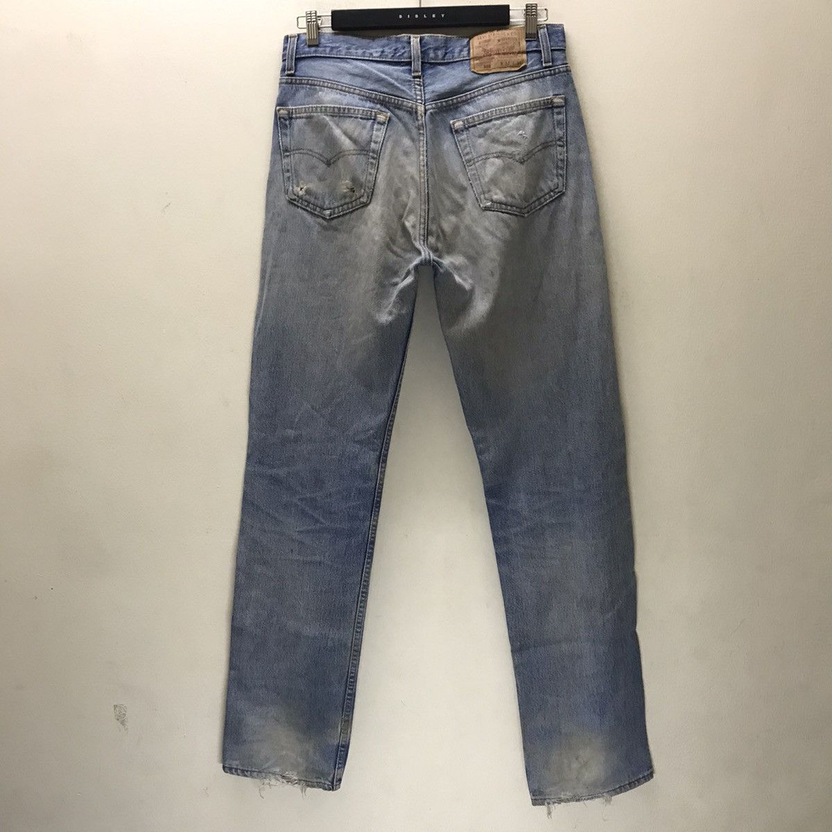 Levi's Vintage 80s Levis 501 Distressed Dirty Faded Butler Style Size US 33 - 10 Thumbnail