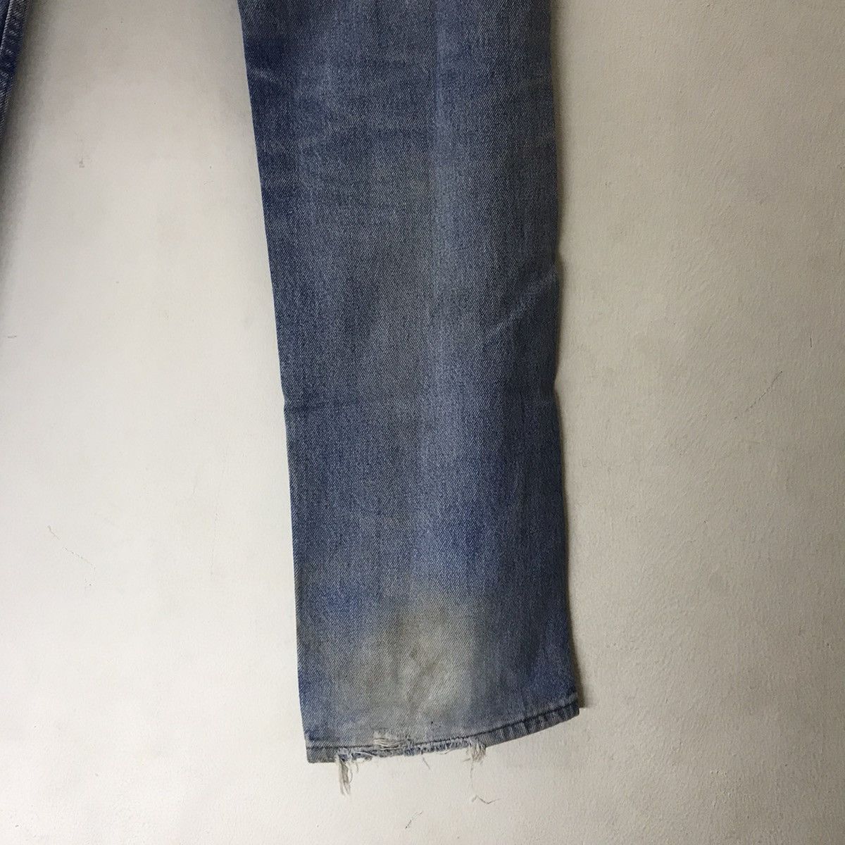 Levi's Vintage 80s Levis 501 Distressed Dirty Faded Butler Style Size US 33 - 17 Thumbnail