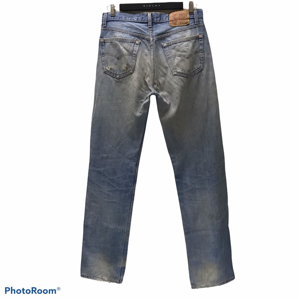 Levi's Vintage 80s Levis 501 Distressed Dirty Faded Butler Style Size US 33 - 2 Thumbnail