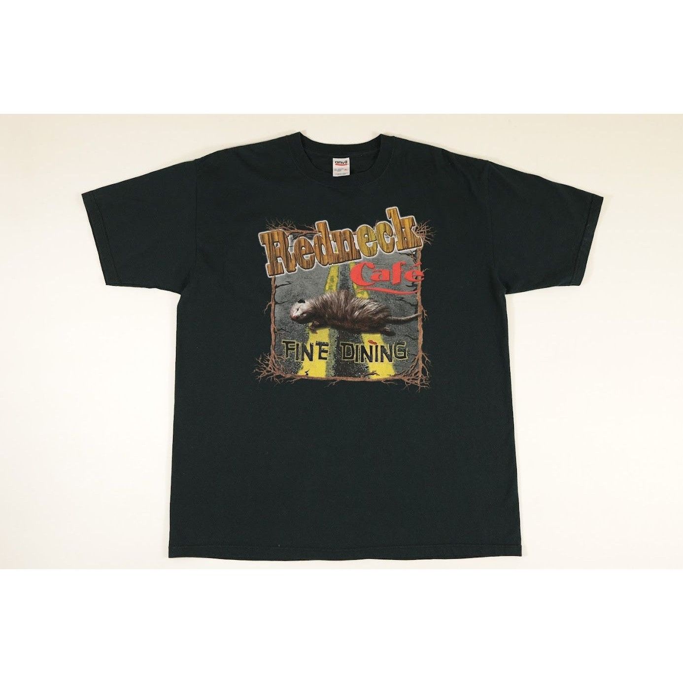 Vintage Vintage Redneck Cafe Fine Dining Roadkill Opossum Funny Tee