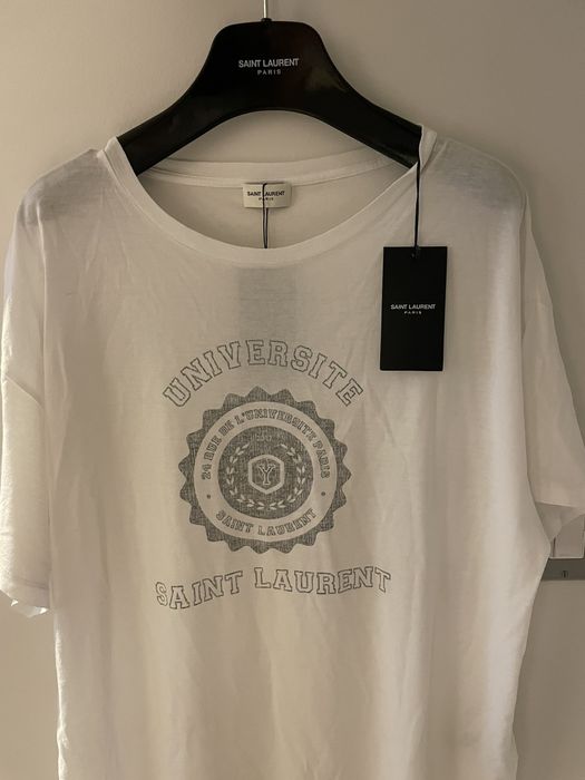 Saint laurent best sale university tee