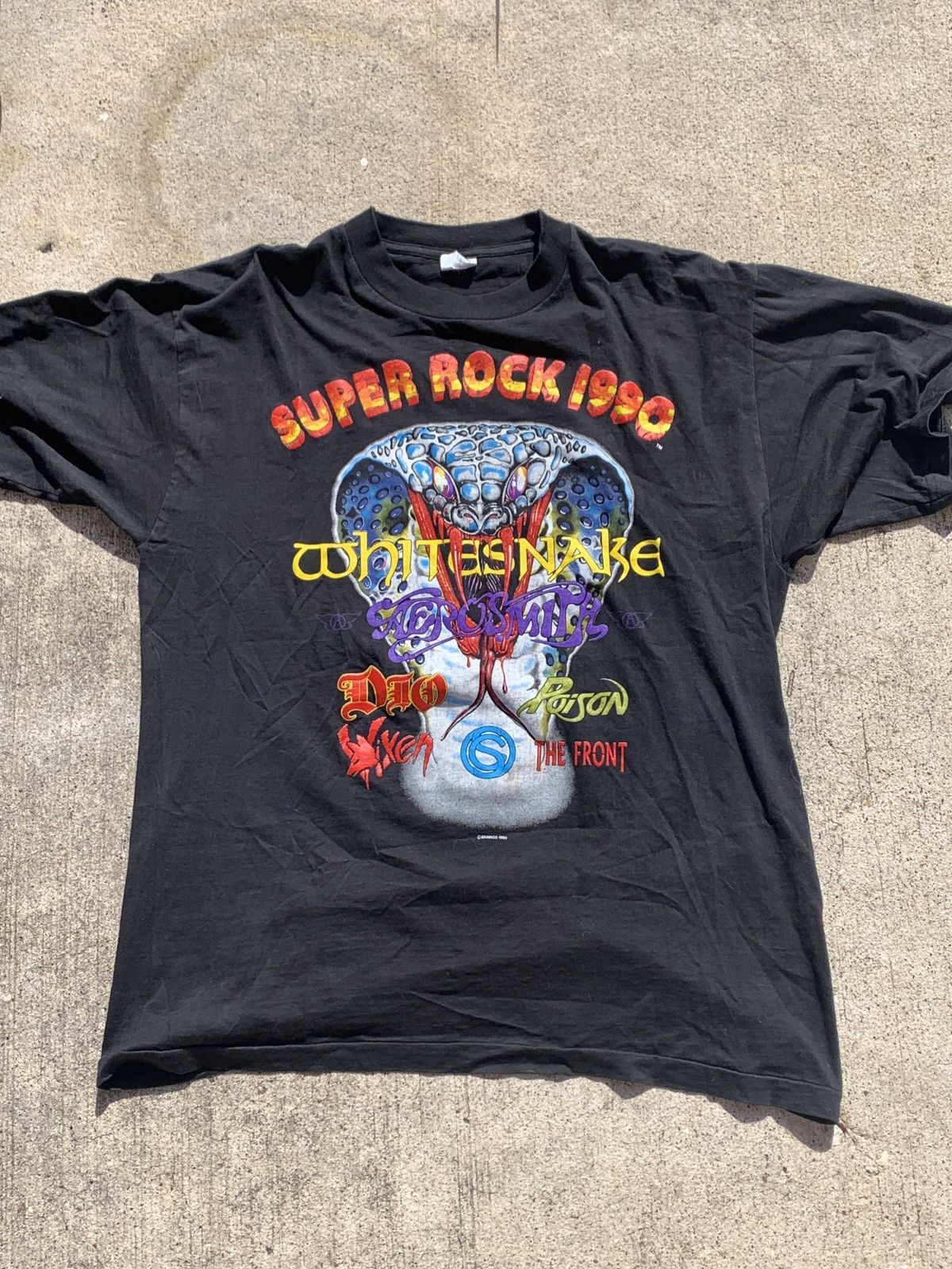 Vintage Vintage Super Rock festival Germany 1990 t-shirt | Grailed