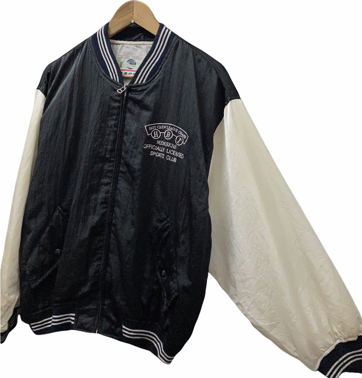 Vintage 🔥Vintage Hot Crew League Champ Bowling Varsity Jacket Size US L / EU 52-54 / 3 - 5 Thumbnail