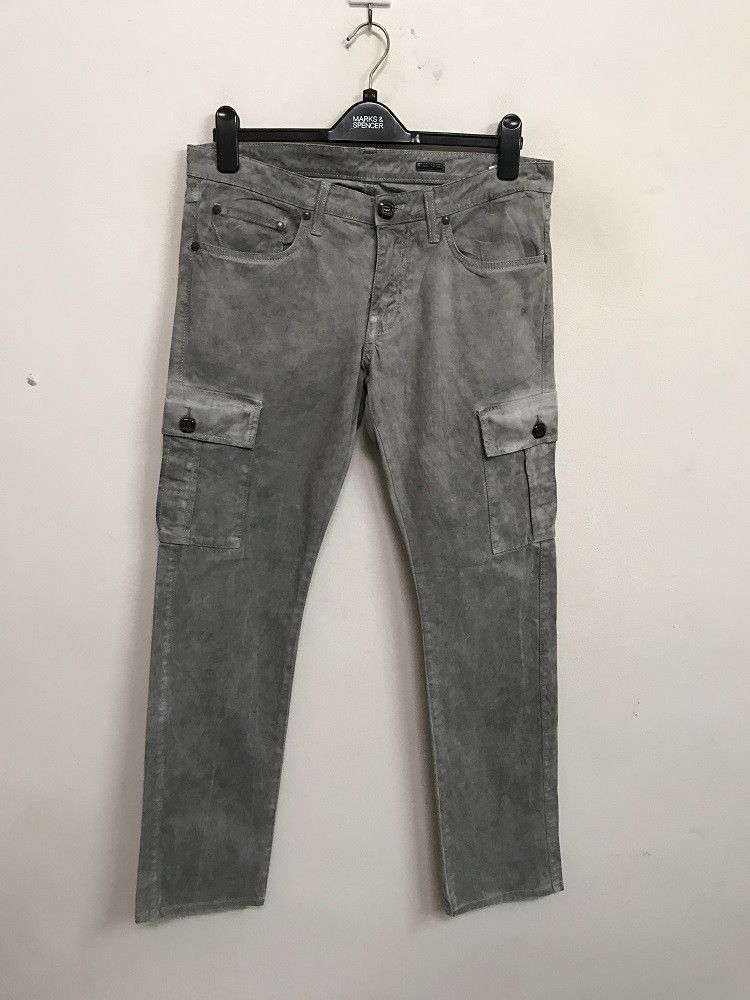 Designer × Paolo Pecora PAOLO PECORA MILANO Grey Cargo Stretchable Trouser Pant Size US 32 / EU 48 - 2 Thumbnail