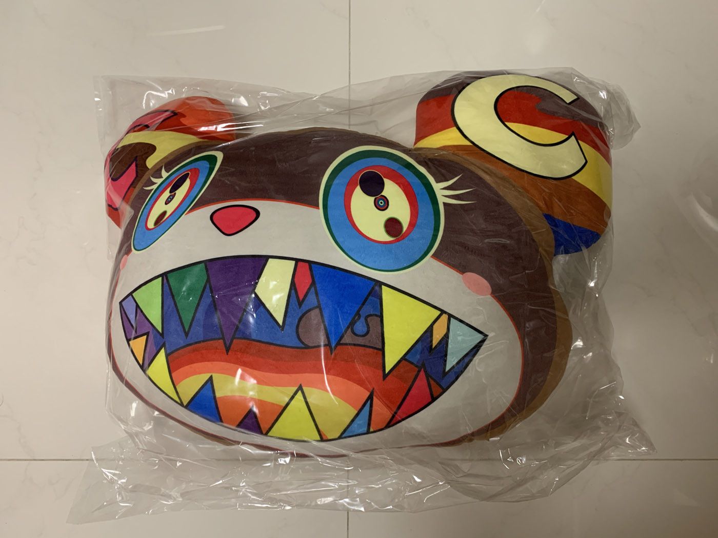 Pre-owned Takashi Murakami Ursa Bear Pillow Brown