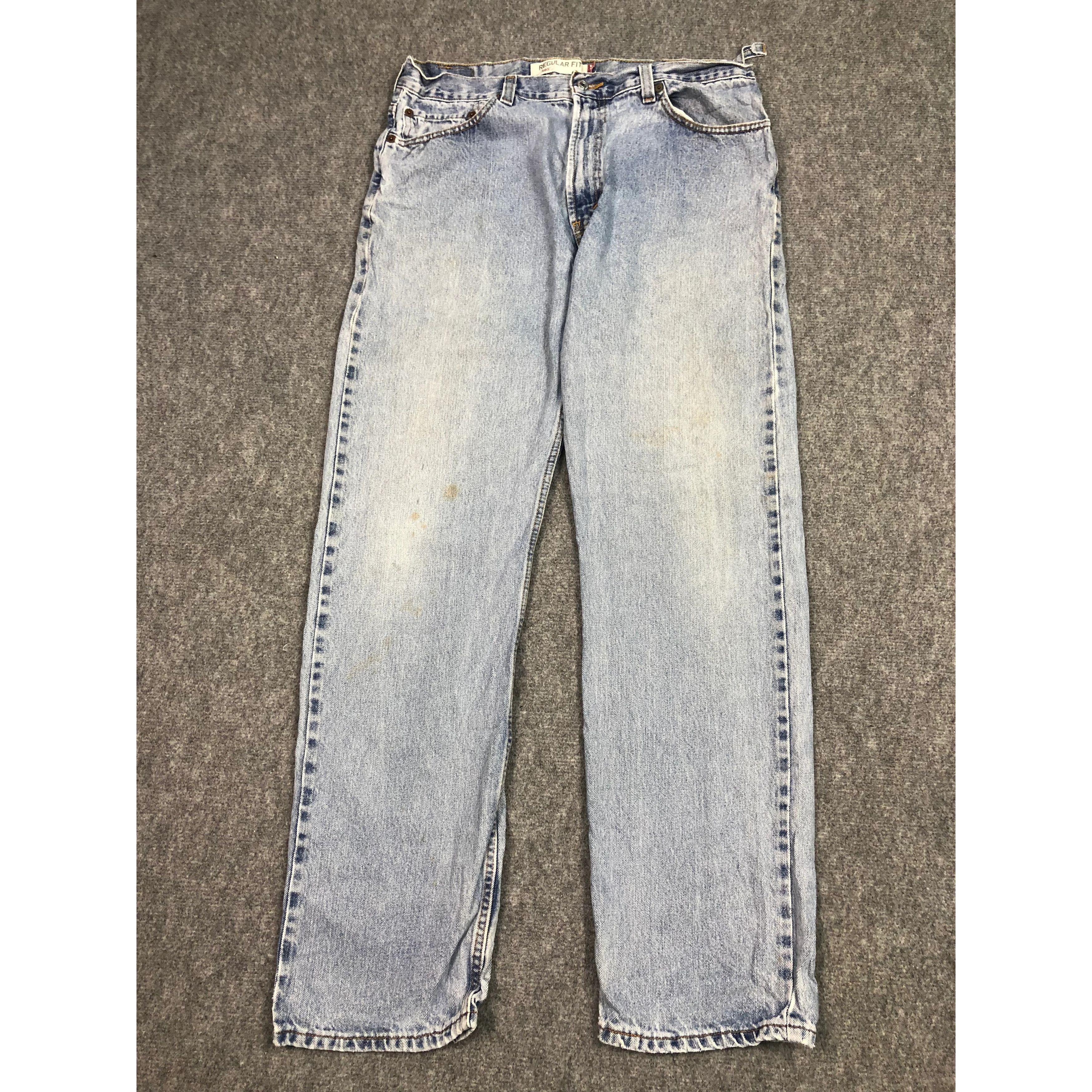 Levi's Vintage Levis 505 Regular Fit Faded Denim DP0196 Size US 35 - 1 Thumbnail