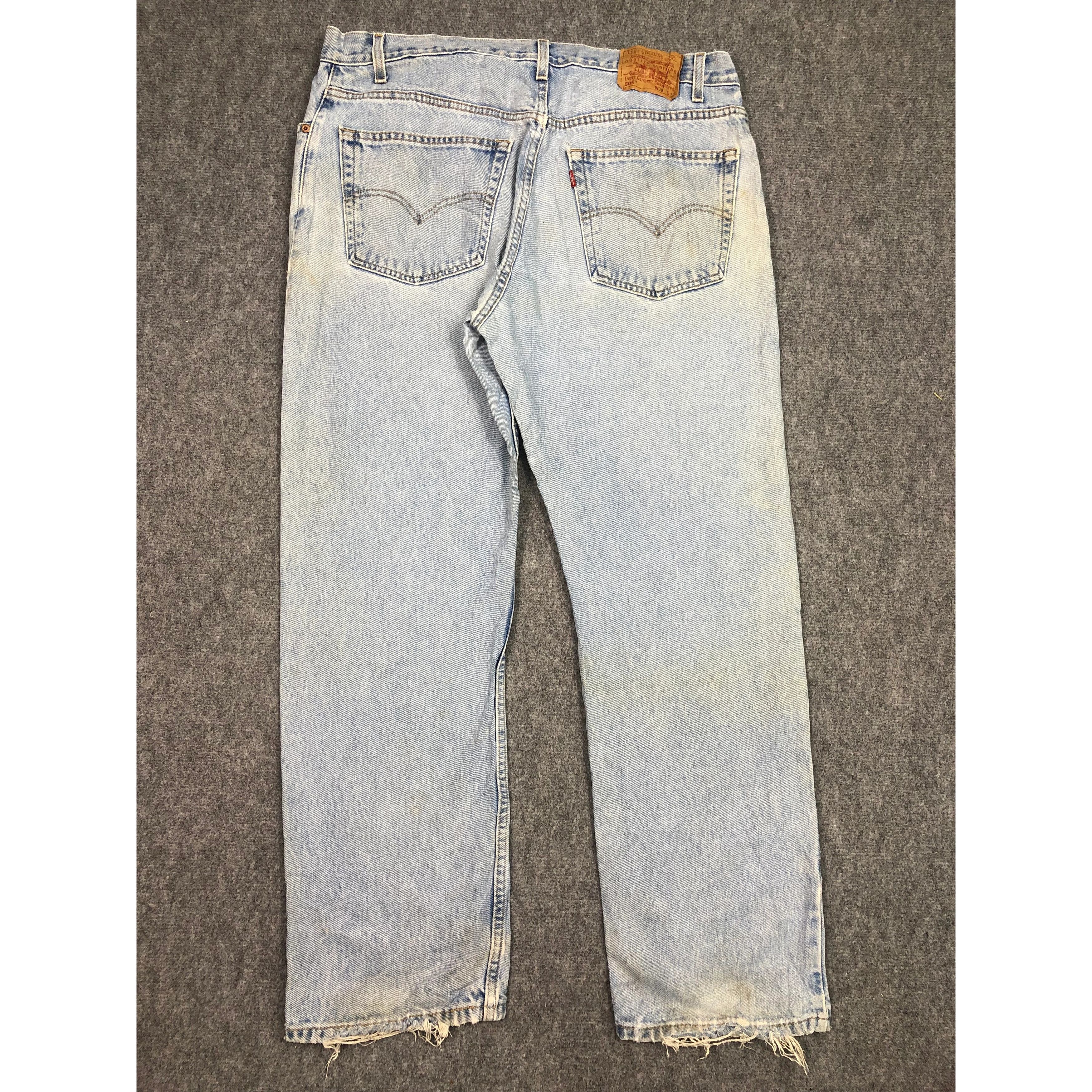 Levi's Vintage 90s Levis 505 Regular Fit Faded Denim DP0210 Size US 38 / EU 54 - 2 Thumbnail