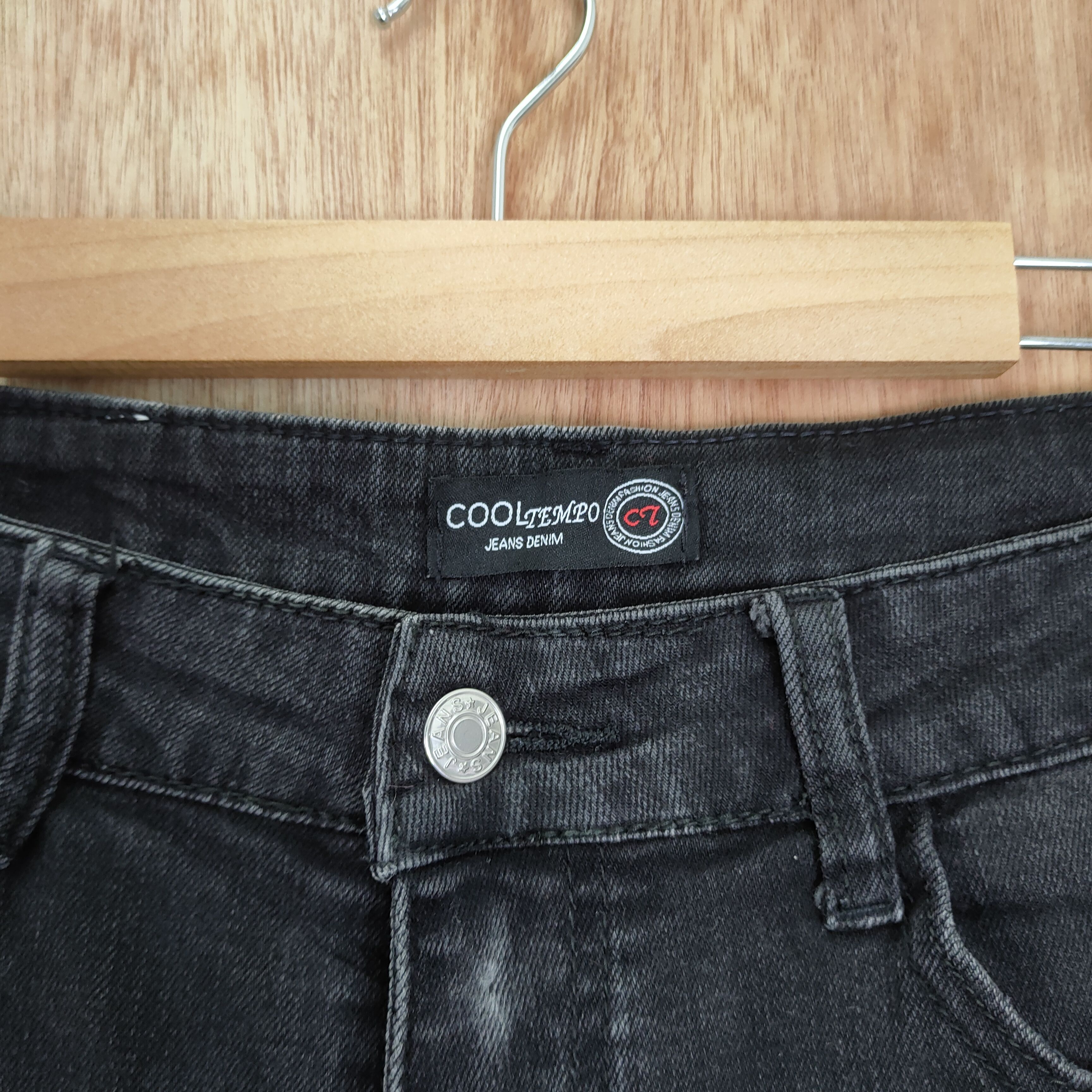 Japanese Brand JAPANESE SKINNY RIPPEP FENDI STYLE JEAN DENIM PANTS Size US 31 - 6 Thumbnail