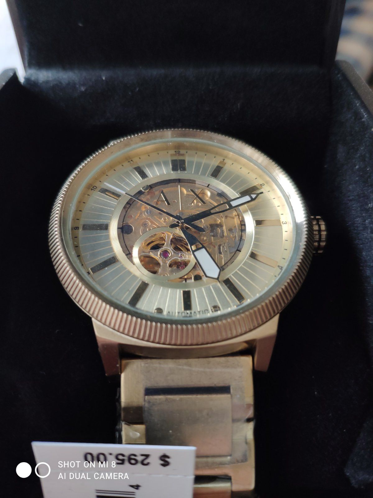 Armani Exchange ARMANI EXCHANGE Automatic Gold Skeleton Dial Men s Watch Grailed