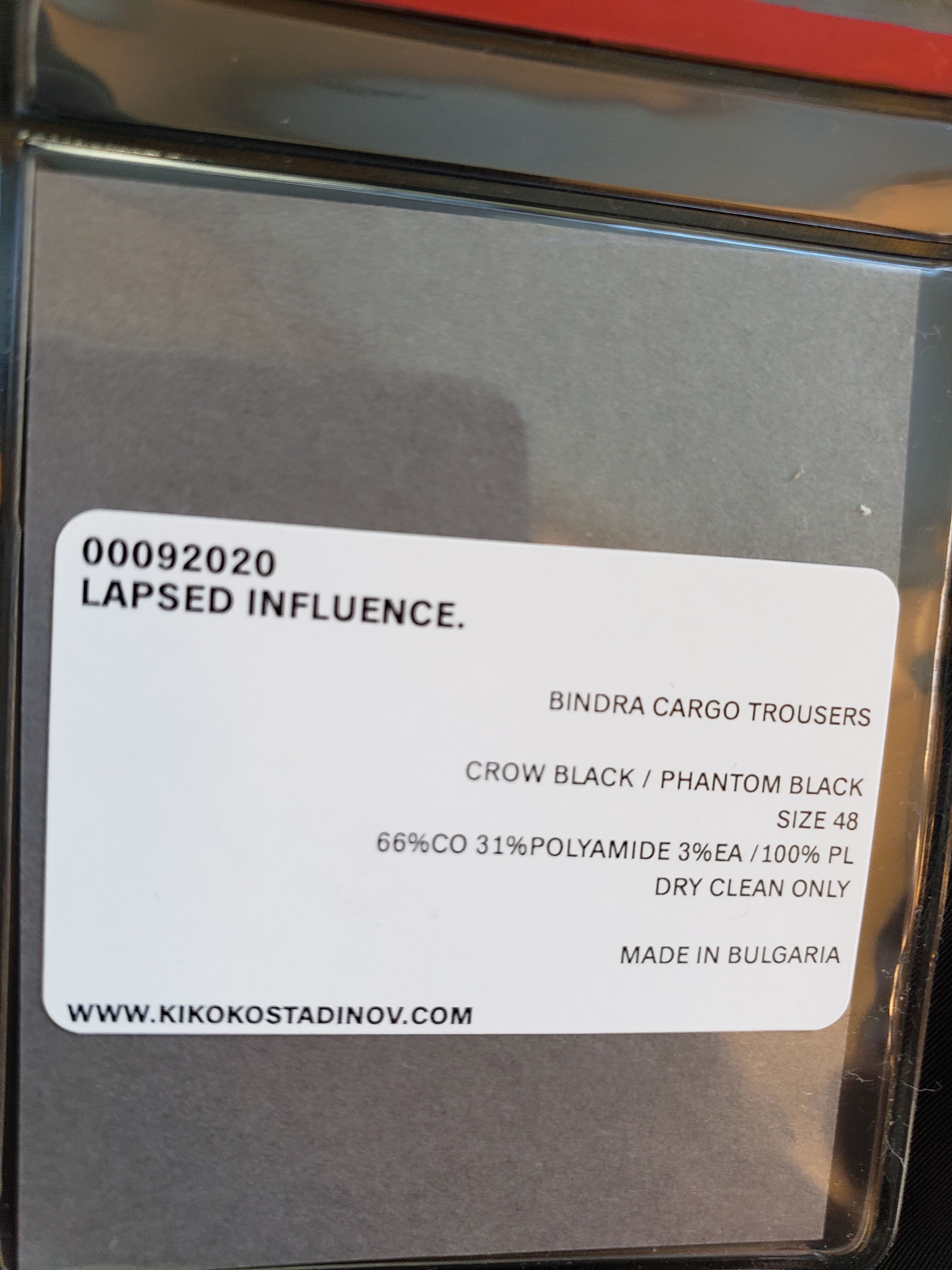 Kiko Kostadinov 00092020 Bindra Cargo Trousers Phantom Black EU 48 Size US 32 / EU 48 - 6 Thumbnail