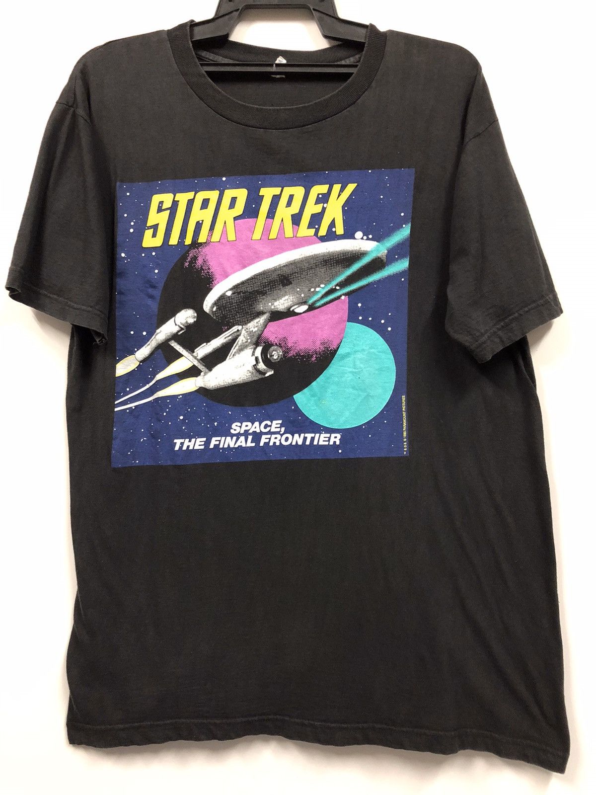 Vintage Vintage 1990 Star Trek Sapce The Final Frontier T Shirt Size US L / EU 52-54 / 3 - 1 Thumbnail