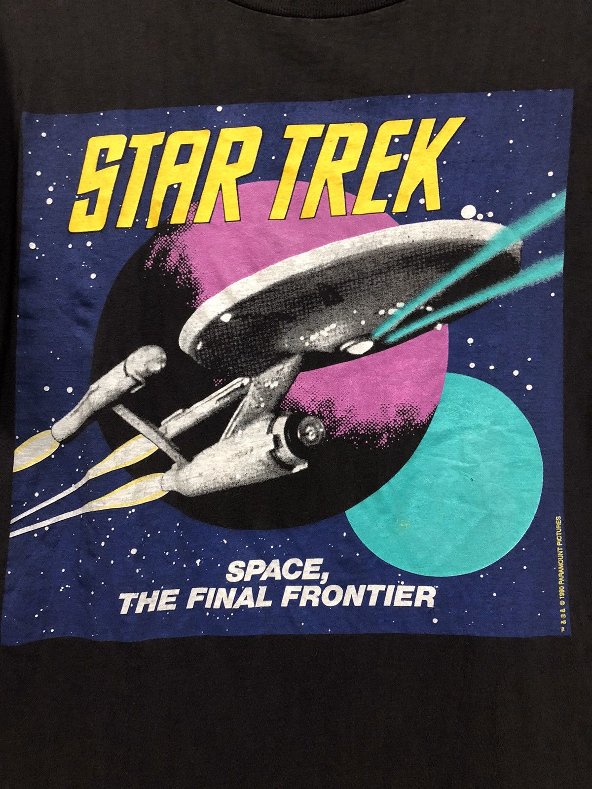 Vintage Vintage 1990 Star Trek Sapce The Final Frontier T Shirt Size US L / EU 52-54 / 3 - 2 Thumbnail