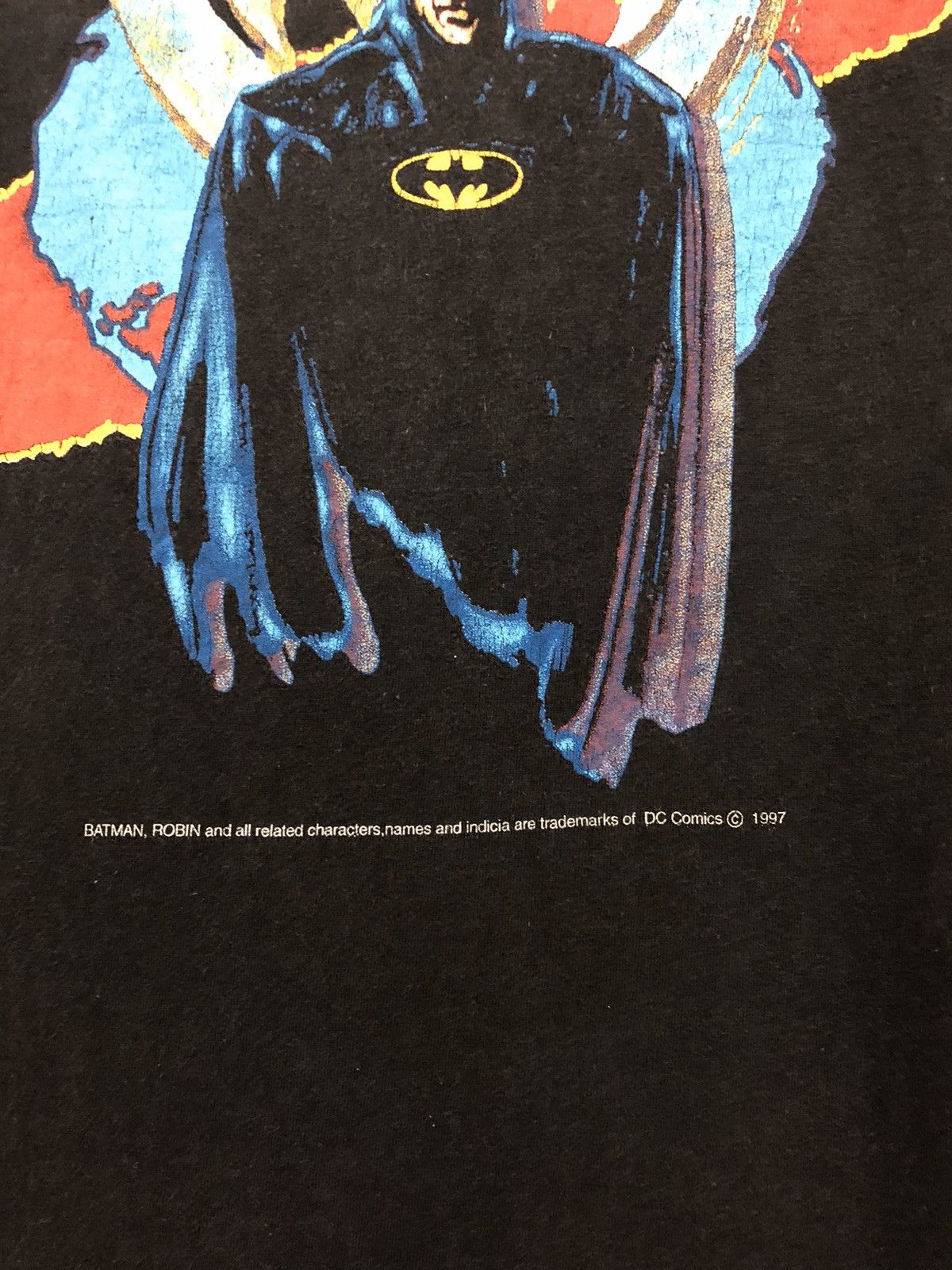 DC Comics × Vintage Vintage 1997 Batman Robin Dc Comics T Shirt Size US L / EU 52-54 / 3 - 3 Thumbnail