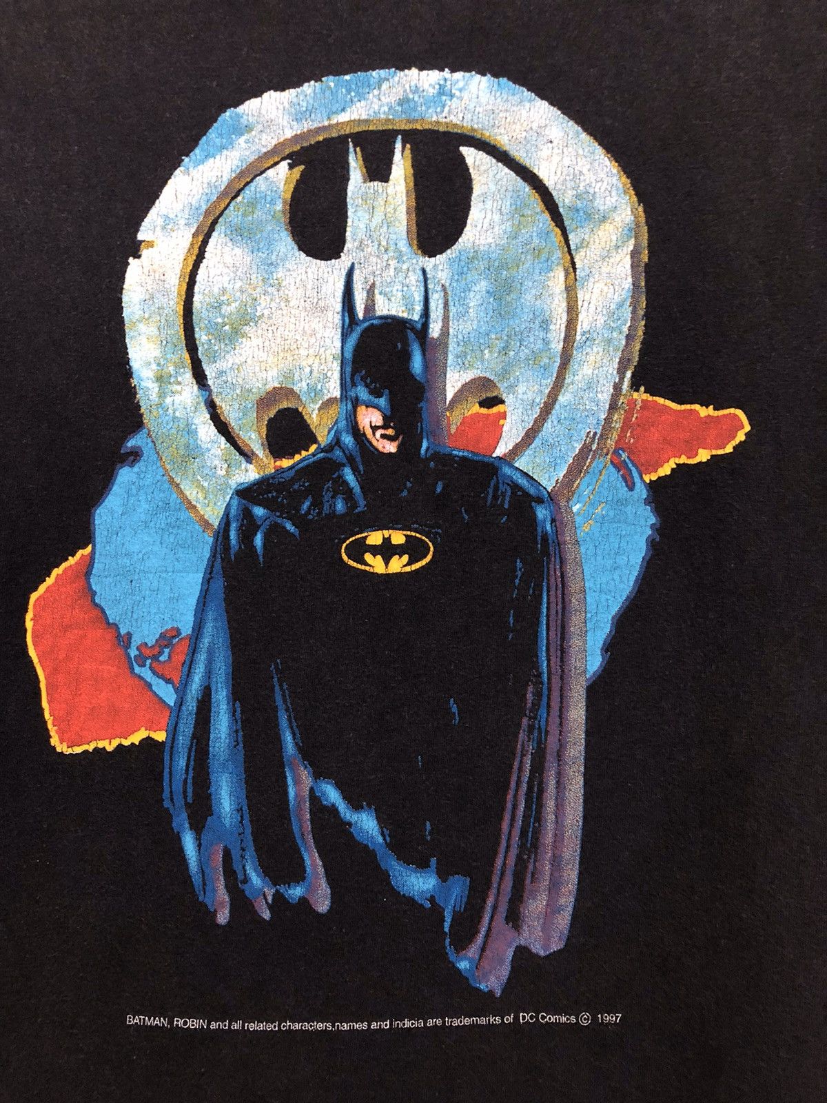 DC Comics × Vintage Vintage 1997 Batman Robin Dc Comics T Shirt Size US L / EU 52-54 / 3 - 2 Thumbnail
