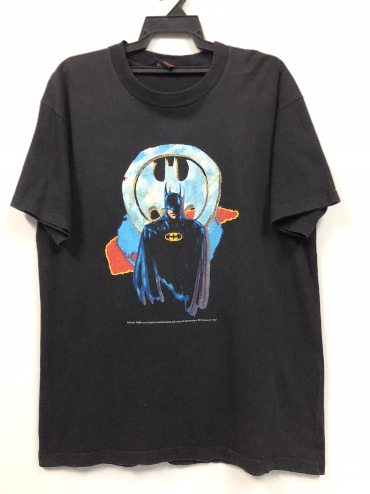 DC Comics × Vintage Vintage 1997 Batman Robin Dc Comics T Shirt Size US L / EU 52-54 / 3 - 1 Thumbnail