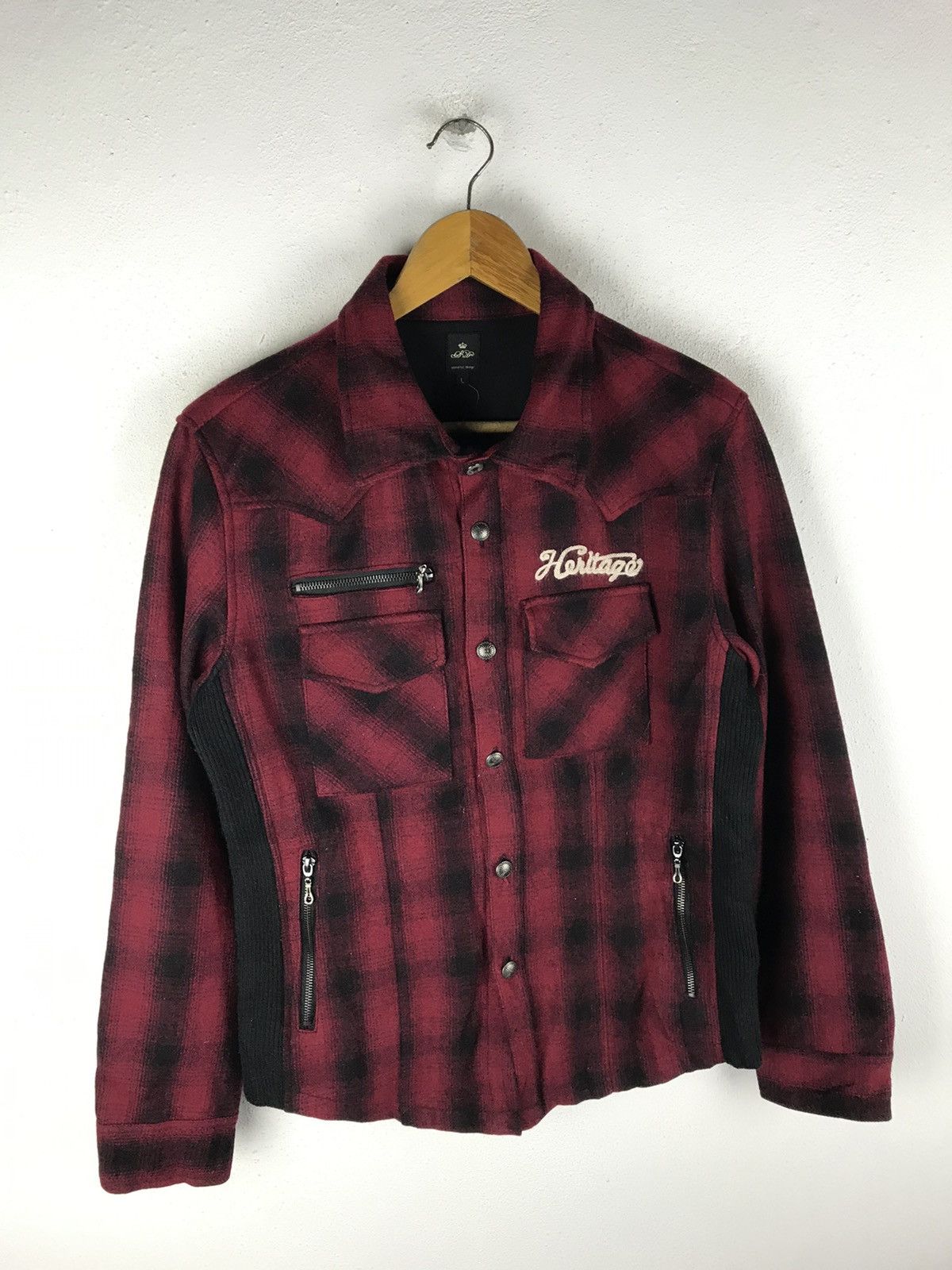 semanticdesign Semantic Design Heritage Flannel Jacket Vintage Plaid Biker Size US M / EU 48-50 / 2 - 3 Thumbnail