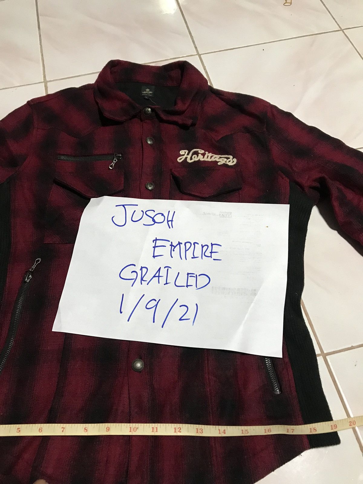 semanticdesign Semantic Design Heritage Flannel Jacket Vintage Plaid Biker Size US M / EU 48-50 / 2 - 8 Thumbnail