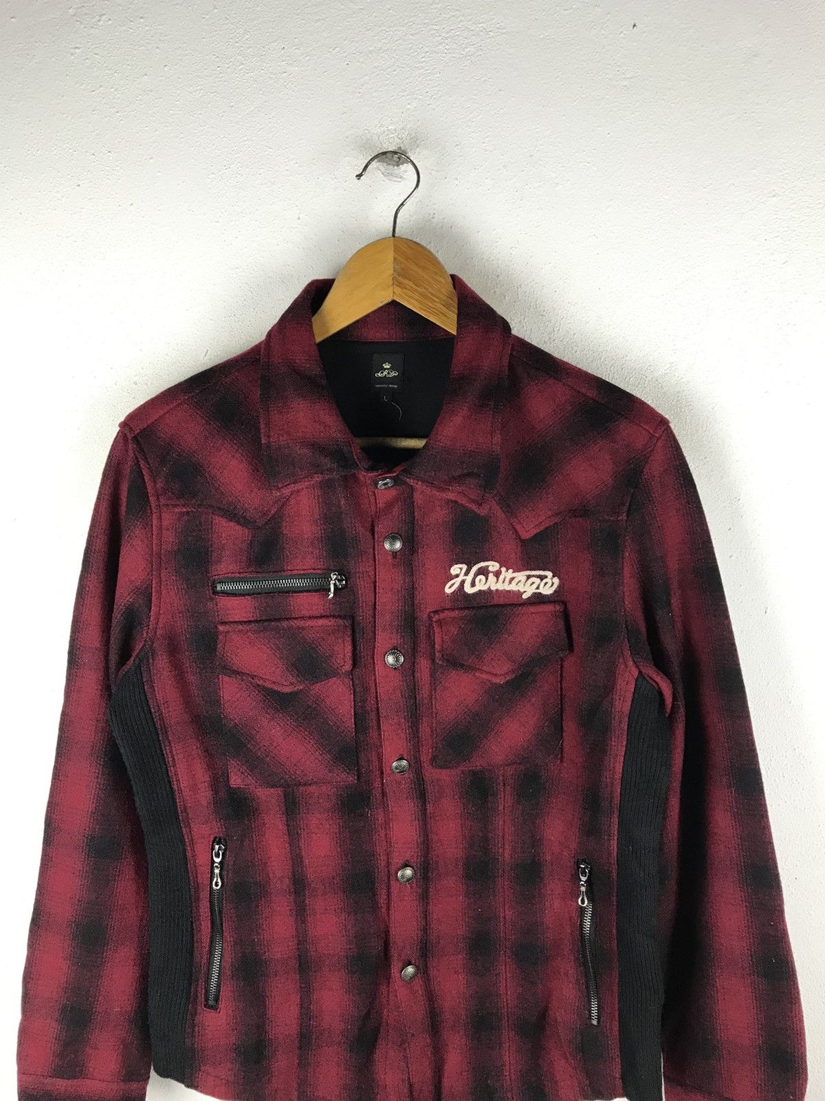 semanticdesign Semantic Design Heritage Flannel Jacket Vintage Plaid Biker Size US M / EU 48-50 / 2 - 5 Thumbnail