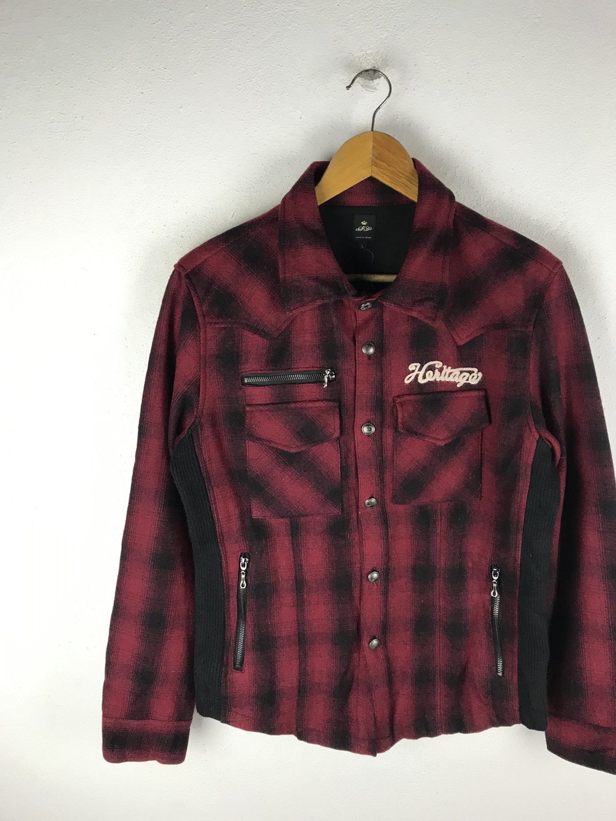 semanticdesign Semantic Design Heritage Flannel Jacket Vintage Plaid Biker Size US M / EU 48-50 / 2 - 4 Thumbnail