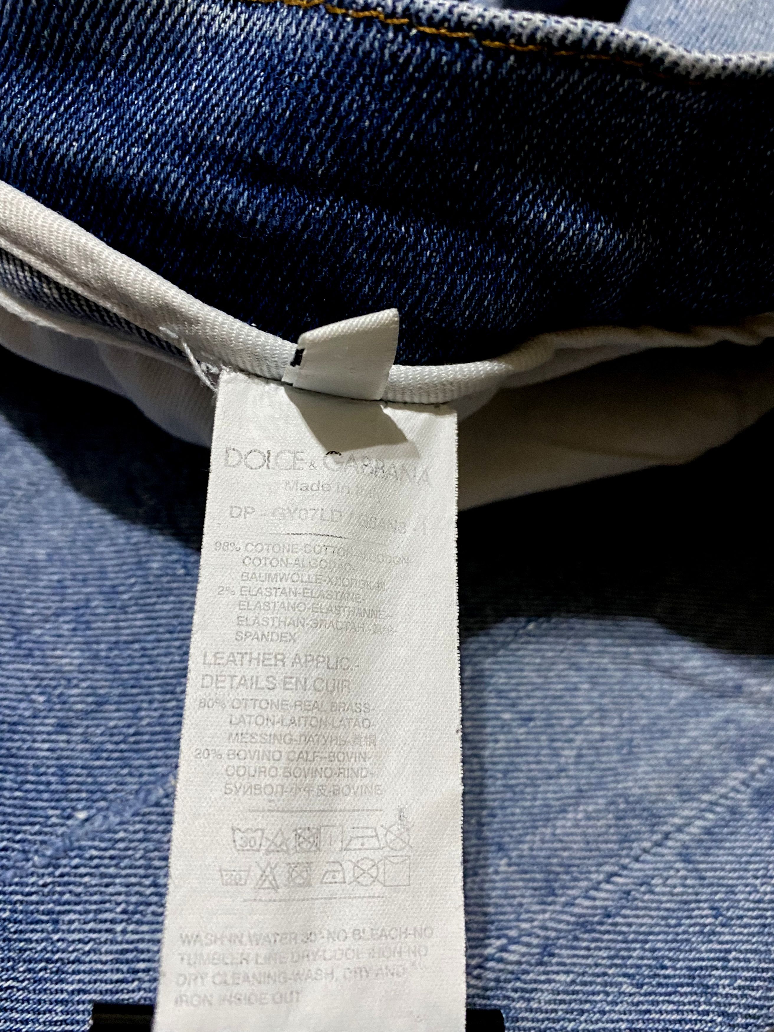 Dolce & Gabbana Dolce & Gabbana D&G Washed Torn Faded Jeans Denim Size US 30 / EU 46 - 14 Thumbnail