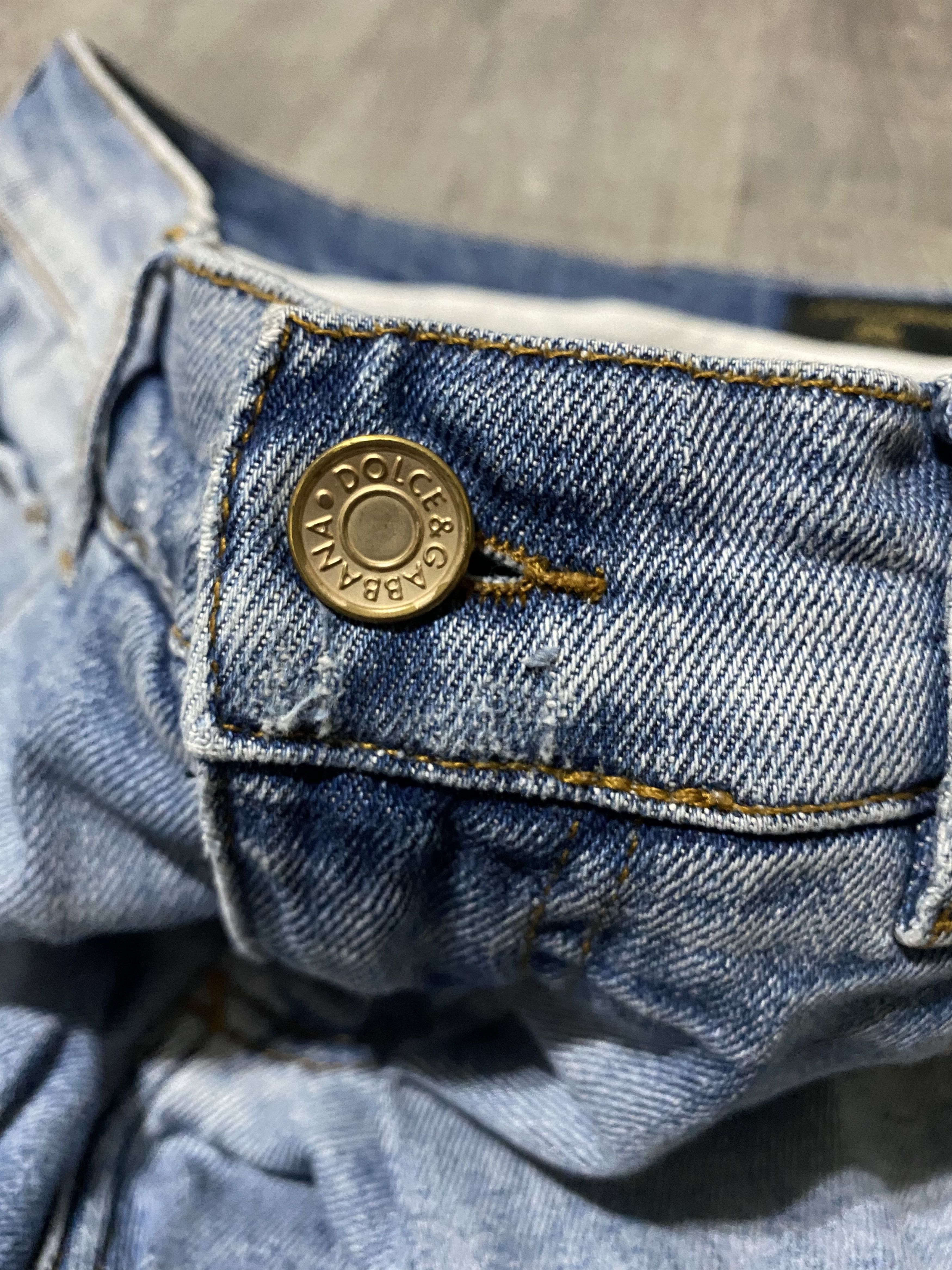 Dolce & Gabbana Dolce & Gabbana D&G Washed Torn Faded Jeans Denim Size US 30 / EU 46 - 8 Thumbnail