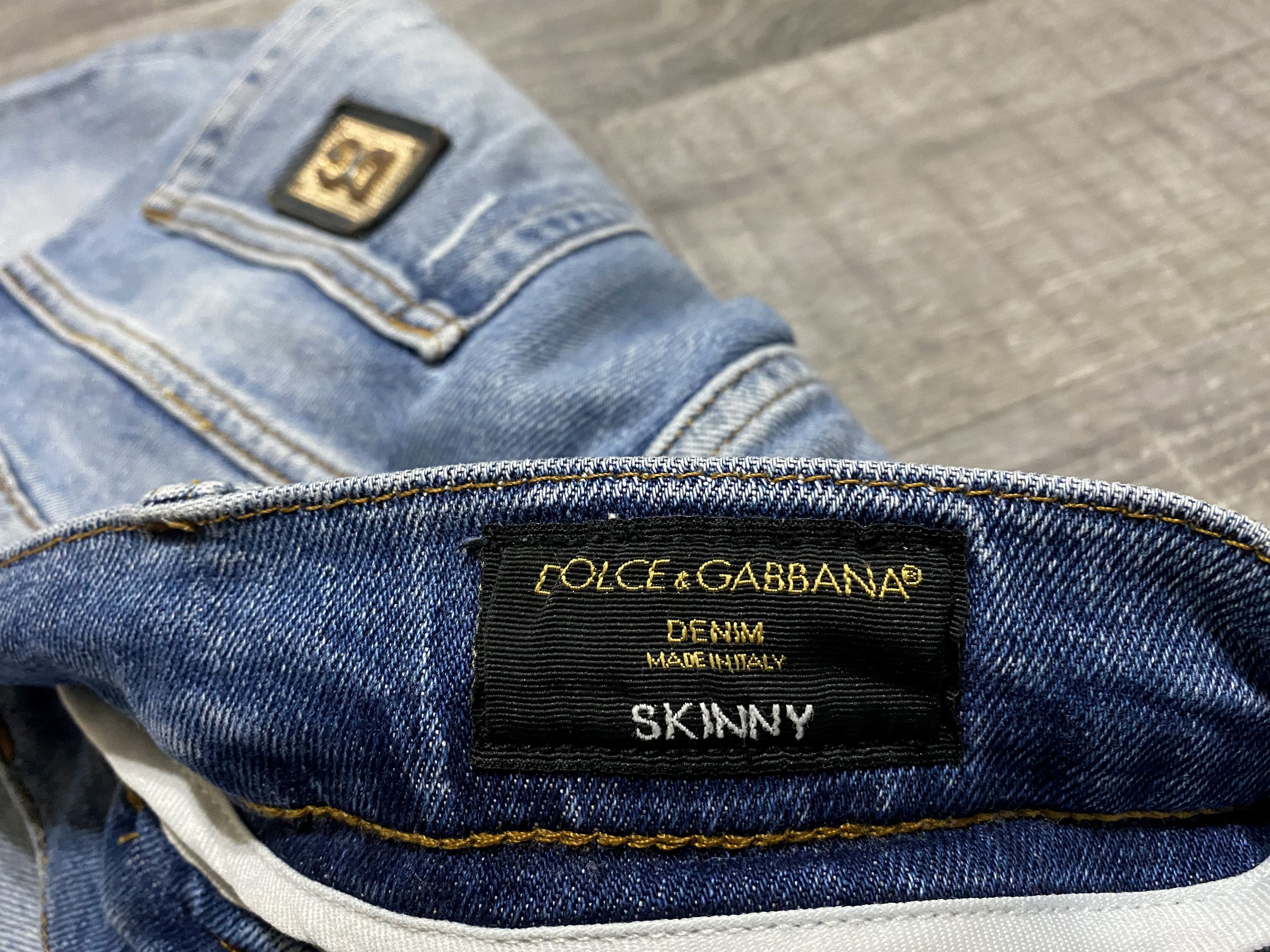 Dolce & Gabbana Dolce & Gabbana D&G Washed Torn Faded Jeans Denim Size US 30 / EU 46 - 6 Thumbnail