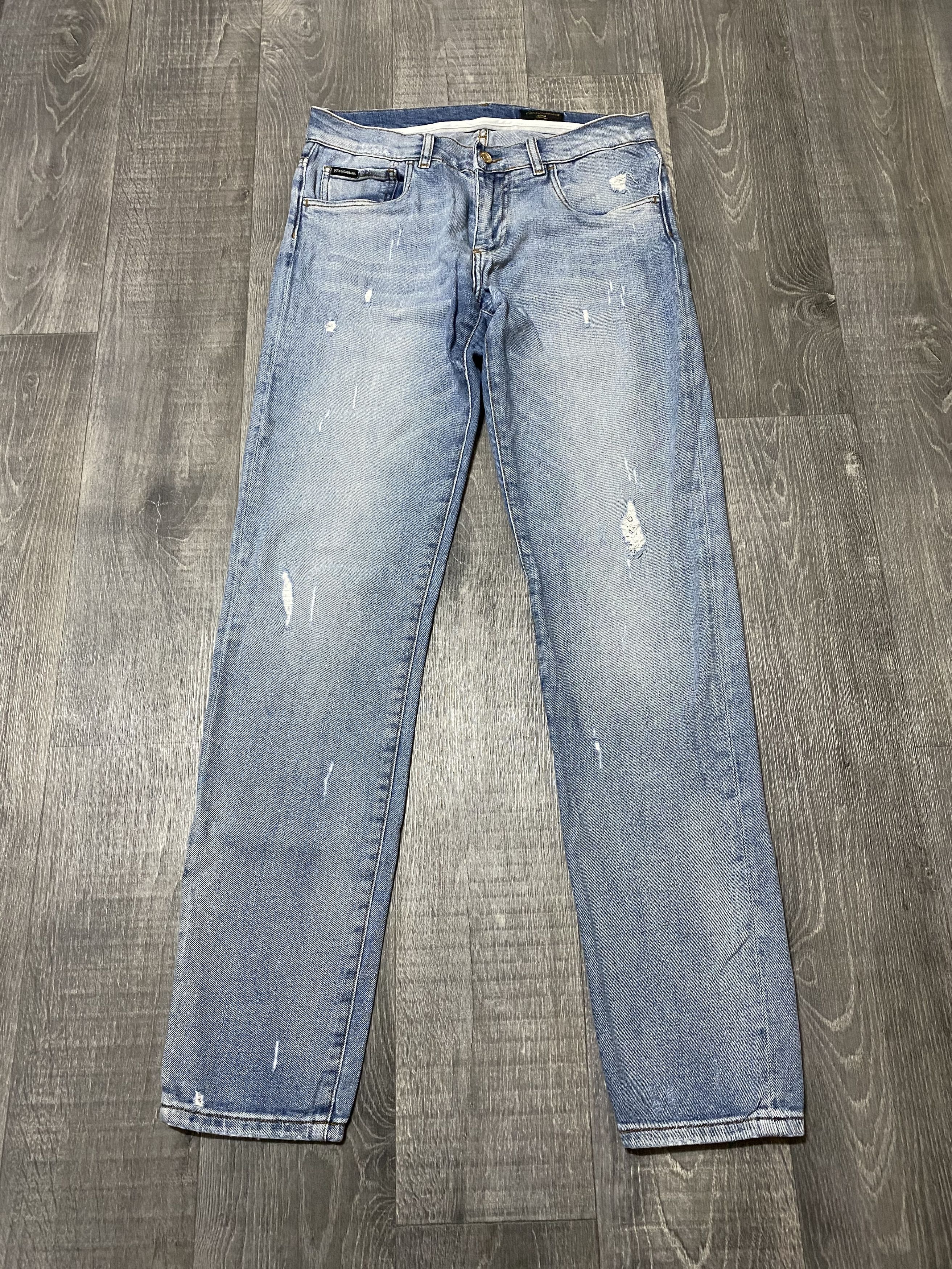 Dolce & Gabbana Dolce & Gabbana D&G Washed Torn Faded Jeans Denim Size US 30 / EU 46 - 3 Thumbnail