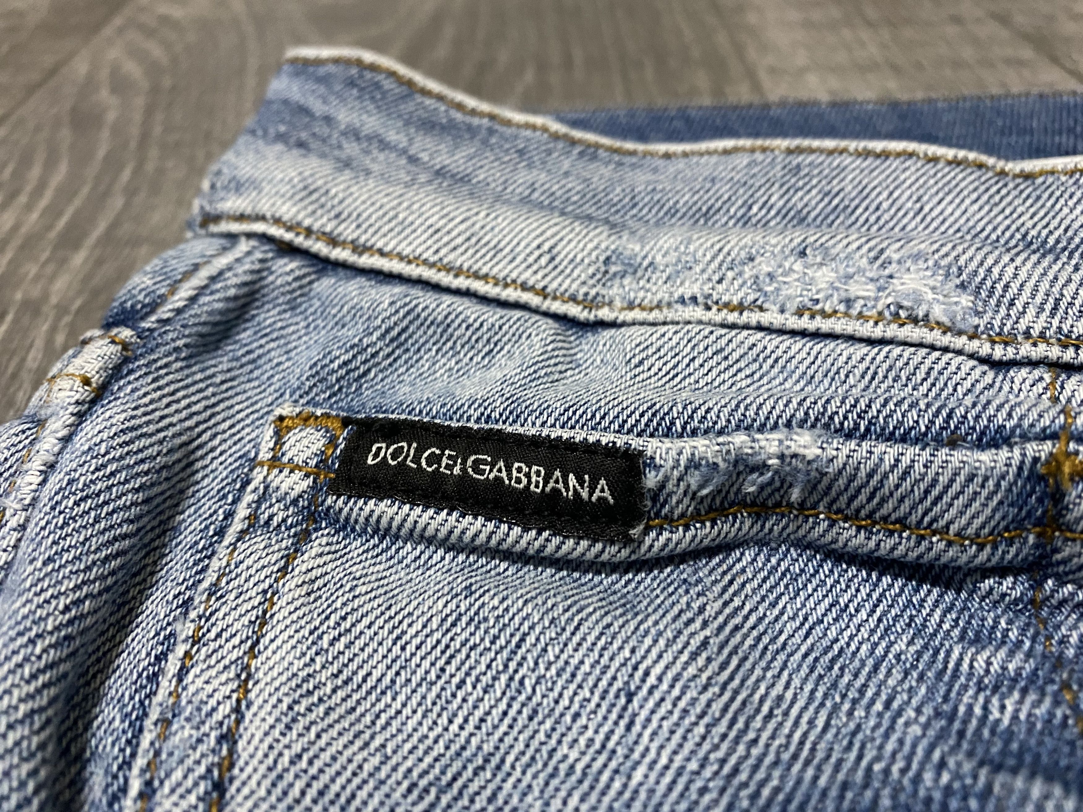 Dolce & Gabbana Dolce & Gabbana D&G Washed Torn Faded Jeans Denim Size US 30 / EU 46 - 7 Thumbnail