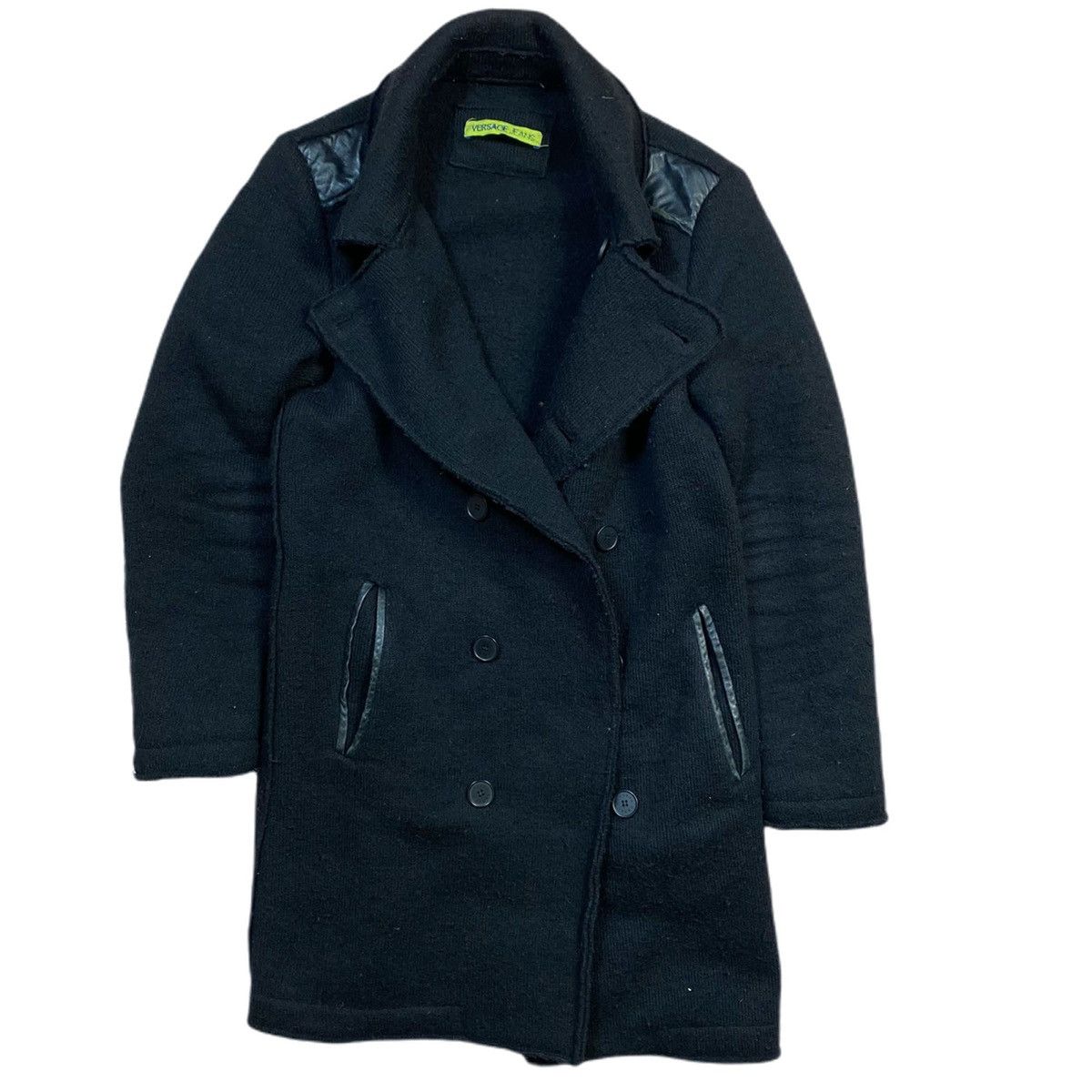 Black Versace coat