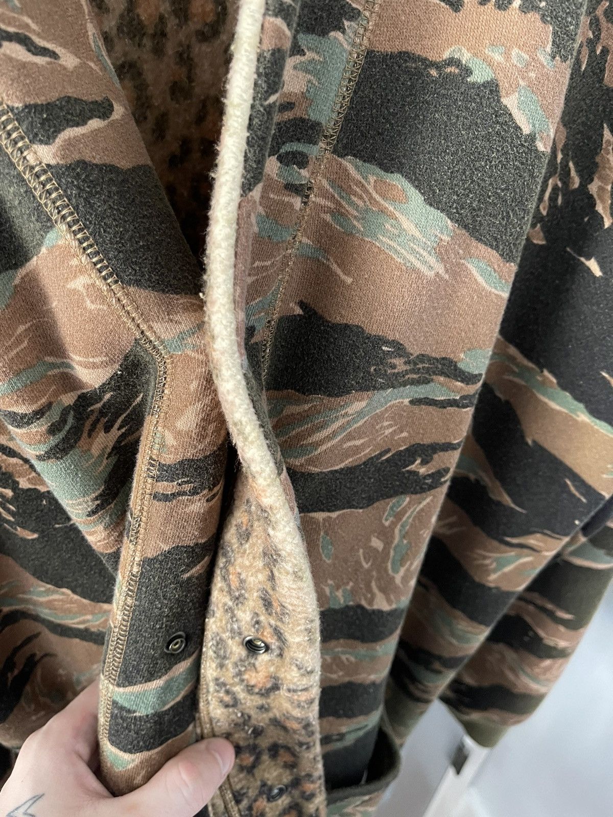 Kapital Fleece Camouflage Reversible Cardigan Size US L / EU 52-54 / 3 - 4 Thumbnail