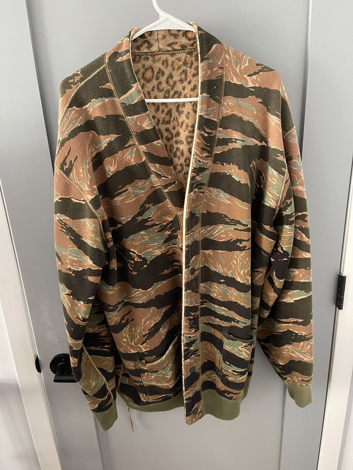 Kapital Fleece Camouflage Reversible Cardigan Size US L / EU 52-54 / 3 - 1 Thumbnail