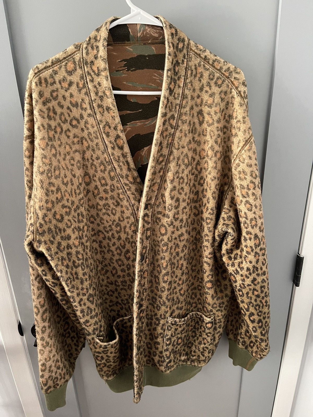 Kapital Fleece Camouflage Reversible Cardigan Size US L / EU 52-54 / 3 - 5 Thumbnail