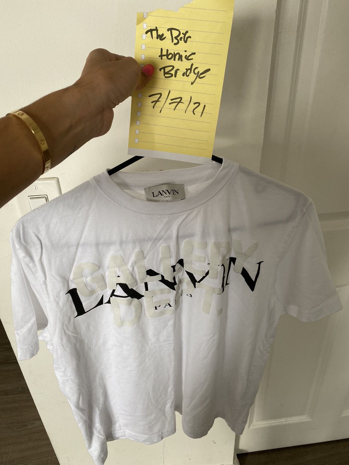 トップス Gallery Dept. x Lanvin T-shirt Gallery Dept. x Lanvin Collaboration Painted T-Shirt Size S